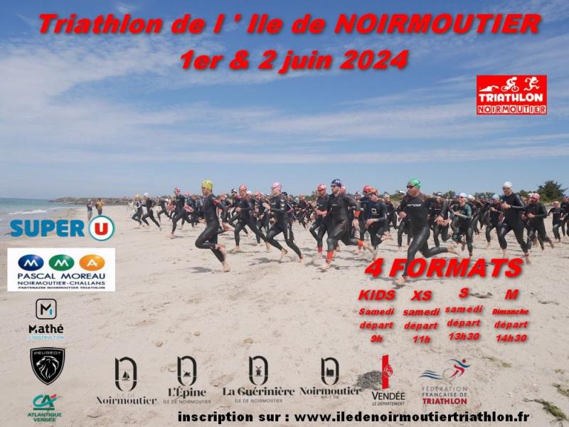 1er et 2 juin 2024 - Triathlon de l'île de Noirmoutier
