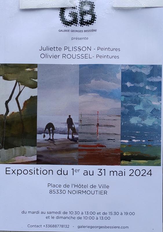 Du 1er au 31 mai 2024 - Exposition peintures de Juliette Plisson et Olivier Roussel