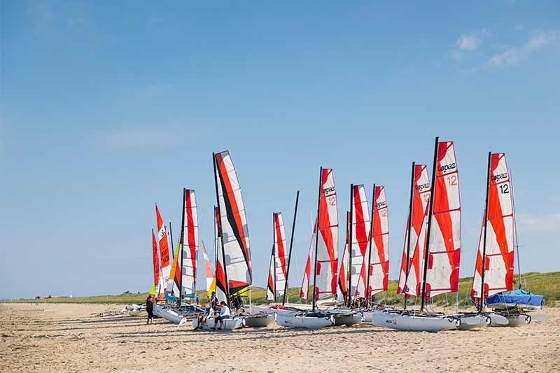 Cours de voile catamaran plage Barbâtre - Trendz