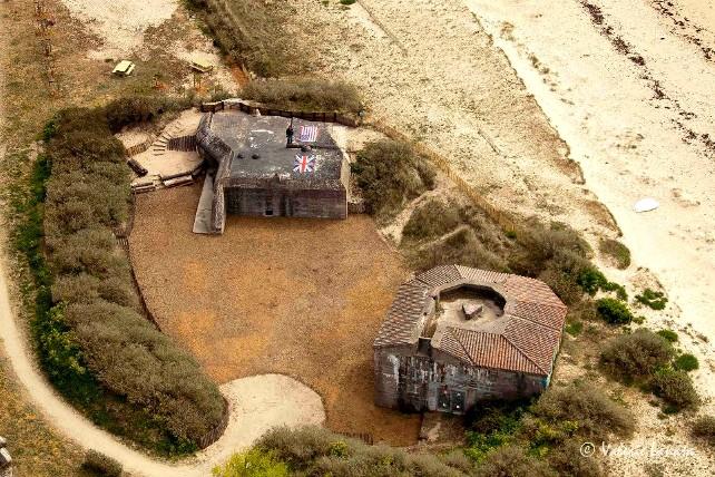 Blockhaus vu du ciel © Atlantic Wall Memory