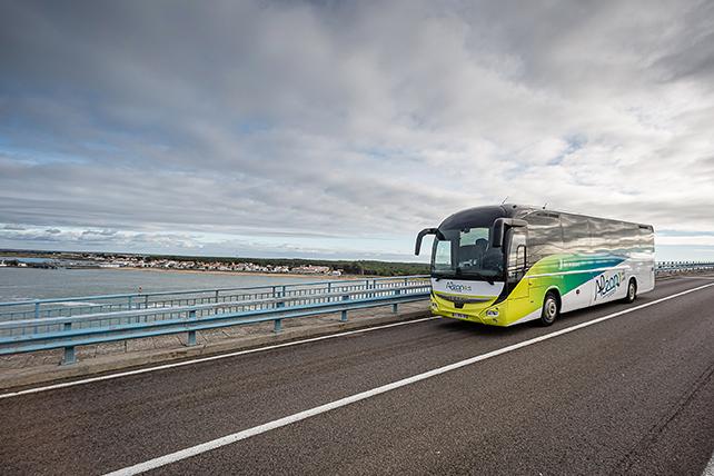 Autocar Aleop ligne 13- pont île de Noirmoutier ©RPDLOuest-Média