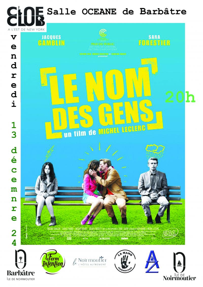 13 décembre 2024 - Projection du film Le nom des Gens par le Ciné-Club de Barbâtre