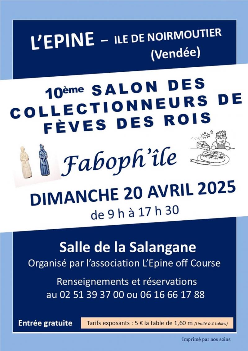 20 avril 2025 - Faboph'île - 10ème salon des Collectionneurs de fèves des rois