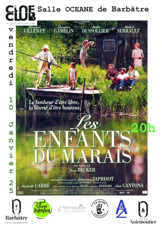 10 janvier 2025 - Projection du film Les enfants du marais par le Ciné-Club de Barbâtre