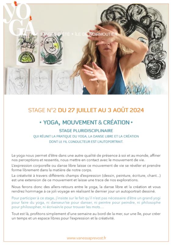 Du 27 juillet au 3 août 2024 - Yoga, mouvement & création