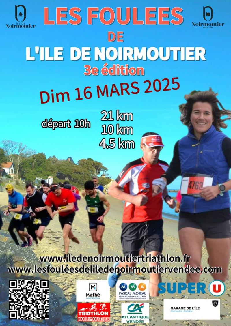 16 mars 2025 - Les foulées de l'île de Noirmoutier 3ème édition
