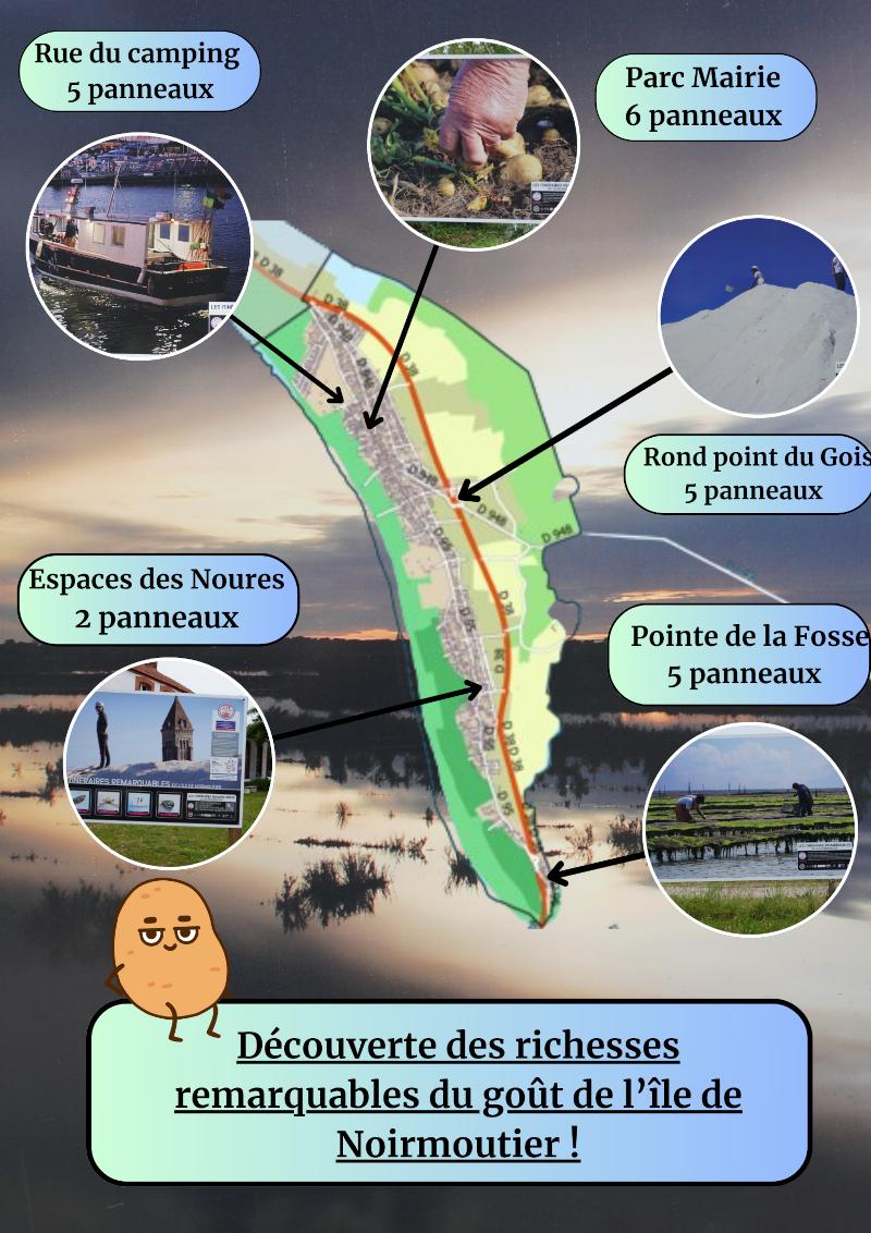 De juin à octobre - Une Exposition en Extérieur à Barbâtre : Pérégrination en Sites Remarquables du Goût de l'île de Noirmoutier