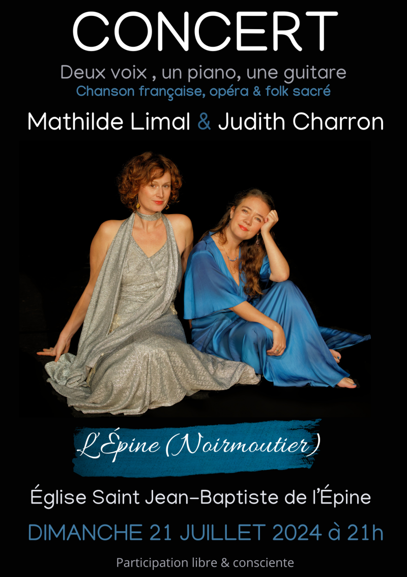 21 juillet 2024 - Concert Judith Charron et Mathilde Limal