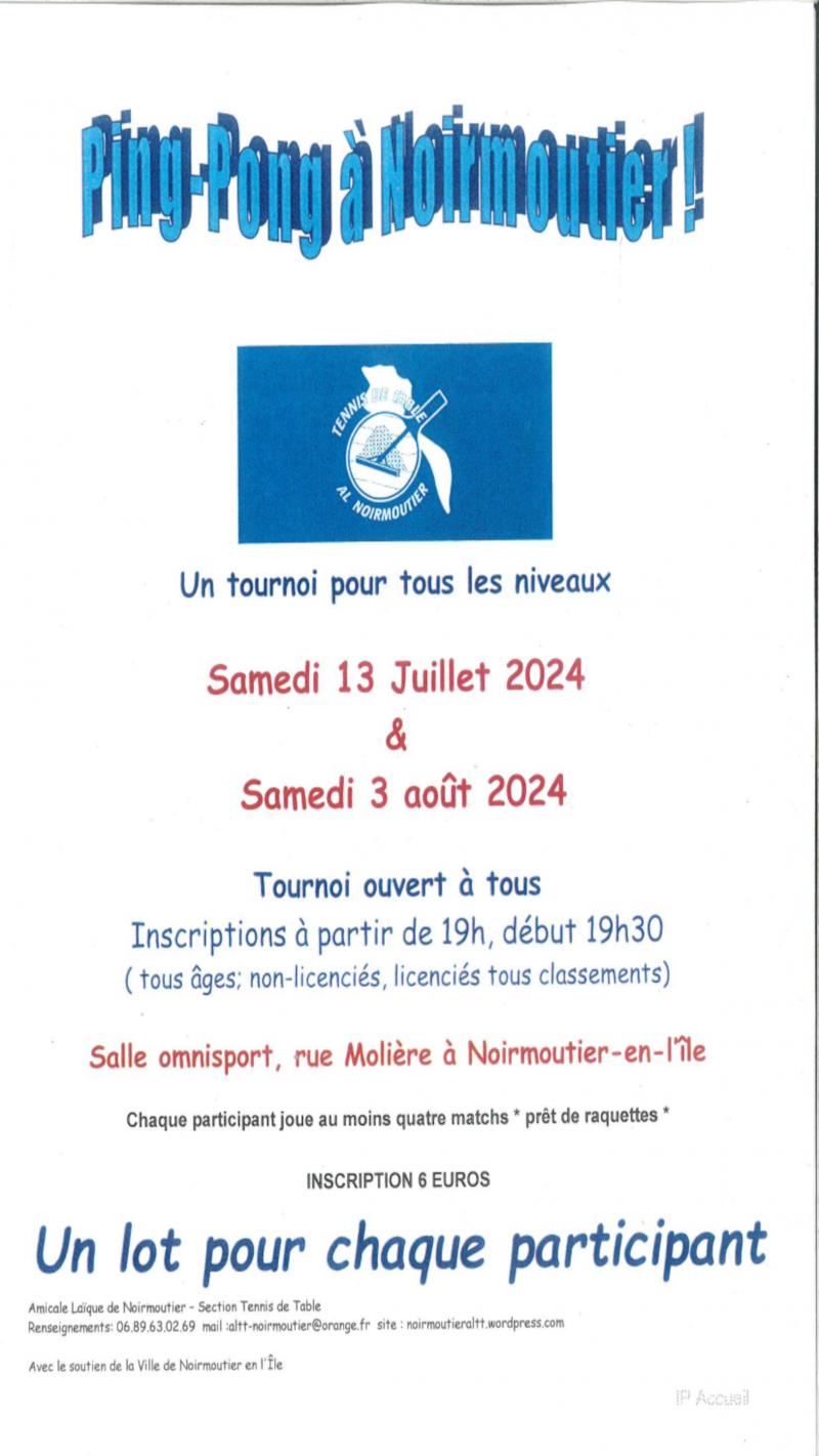 03 Août 2024 - Ping-Pong à Noirmoutier