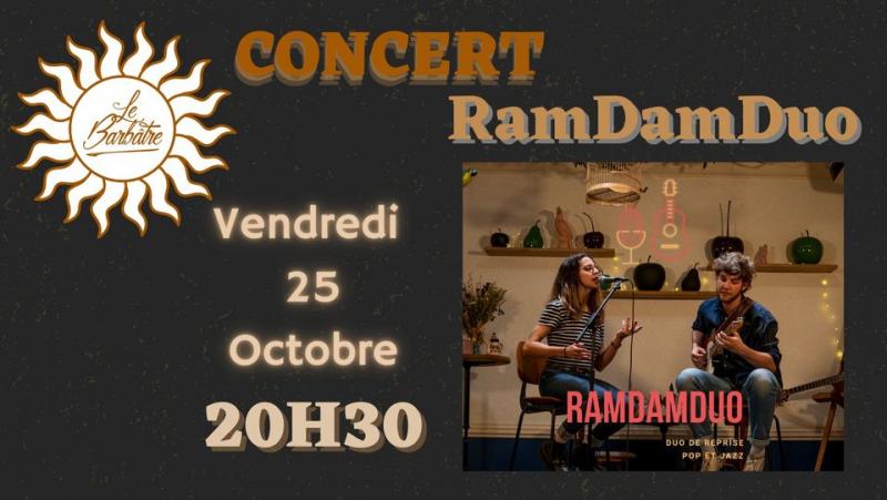 25 octobre 2024 - Concert RamDamDuo au bar Le Barbâtre