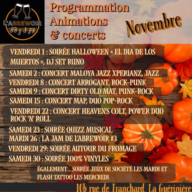 8 novembre 2024 - Concert Arrogant, rock punk à l'Abrewoir