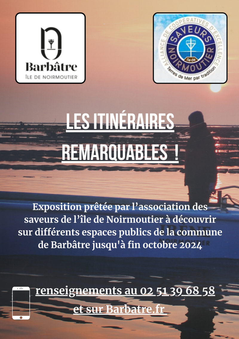 De juin à octobre - Une Exposition en Extérieur à Barbâtre : Pérégrination en Sites Remarquables du Goût de l'île de Noirmoutier