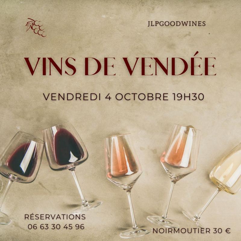 4 octobre 2024 - Animation œnologique : Les vins des Fiefs Vendéens