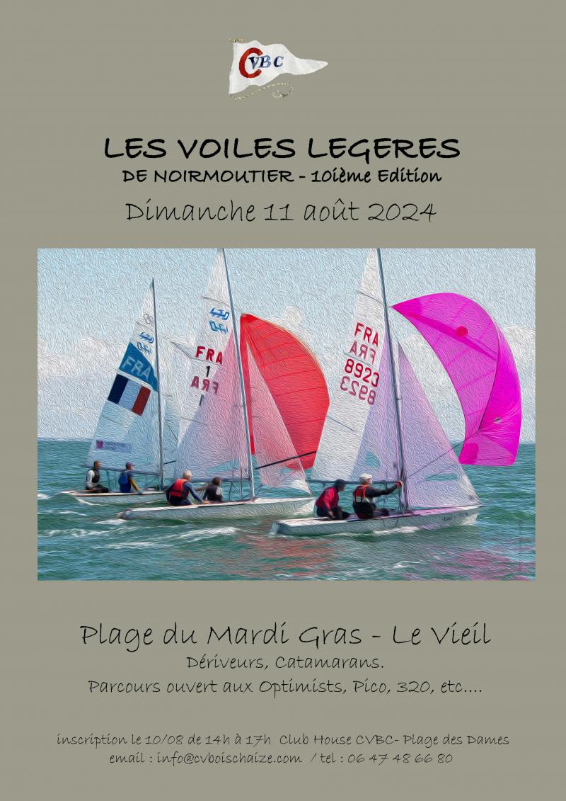 11 Août 2024 - 10e édition des Voiles Légères de Noirmoutier